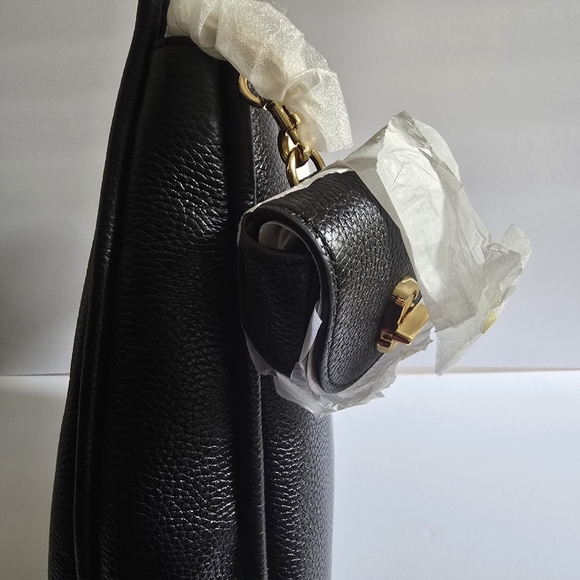 Marc Jacobs Large Leather Hobo Bag Black - Picture 6 of 13